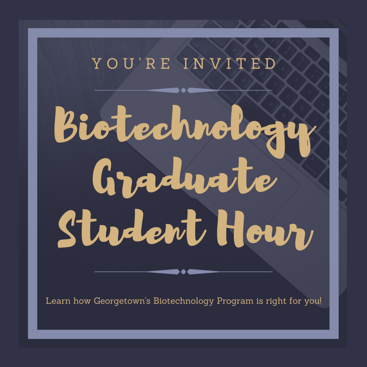 Program Events Masters in Biotechnology Program University